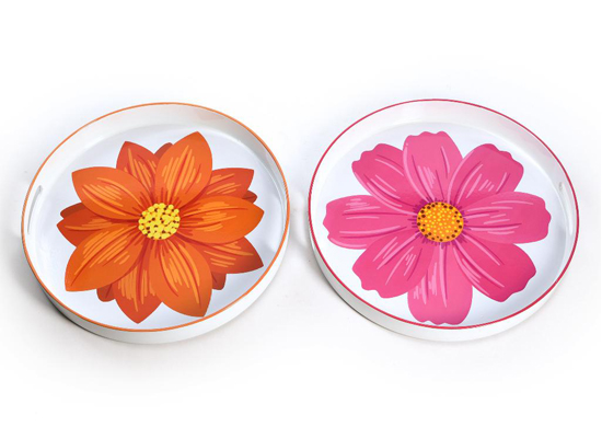 FLOWER ROUND TRAY