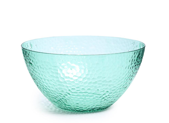 AQUA PLASTIC SALAD BOWL