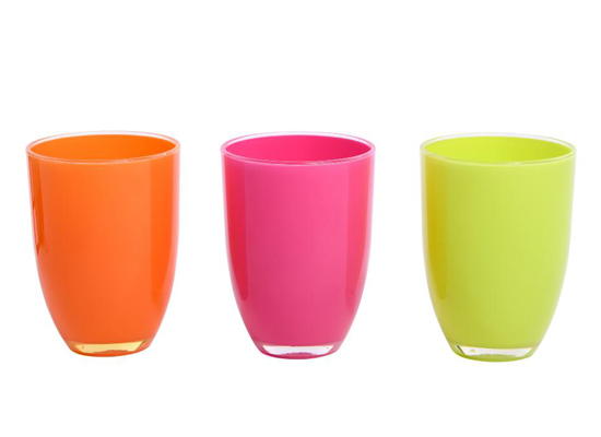 FLUO PLASTIC CUPS X6