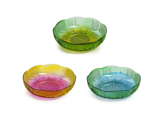 2 TONE PLASTIC BOWL X6