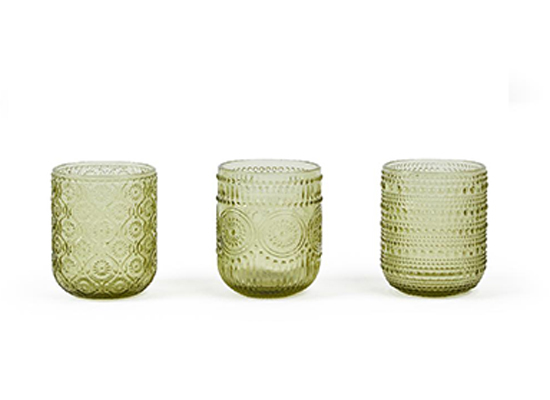 OLIVE GLASSES SET 6