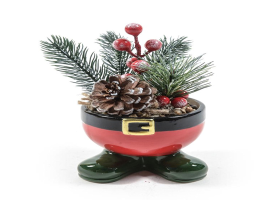 SANTA PANTS CHRISTMAS POT
