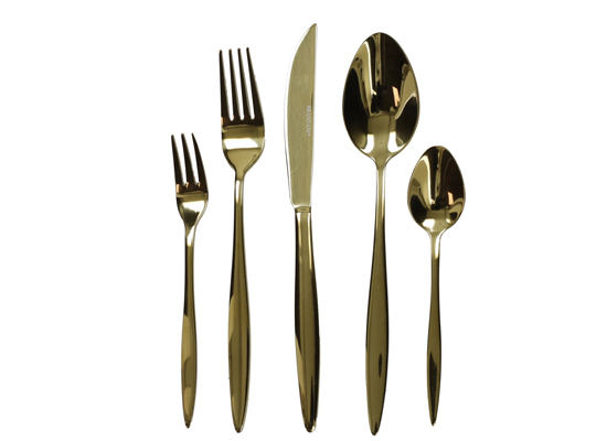 STRETCH GOLD CUTTLERY 20P
