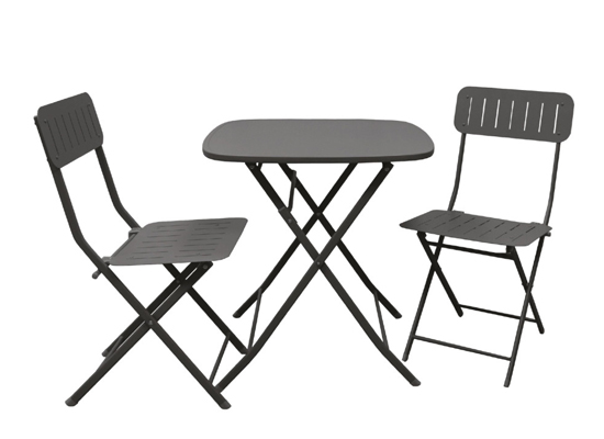 BISTRO TABLE SET GREY