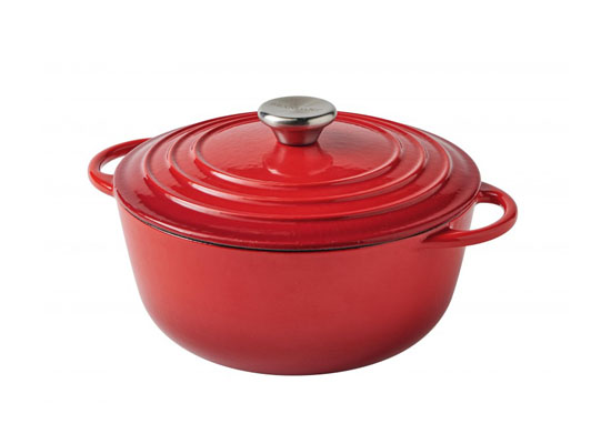 CAST IRON RED POT 3L