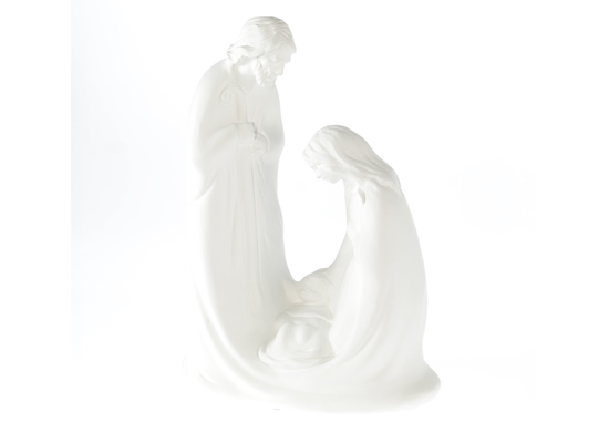CERAMIC CRIB HOLY FAMILY