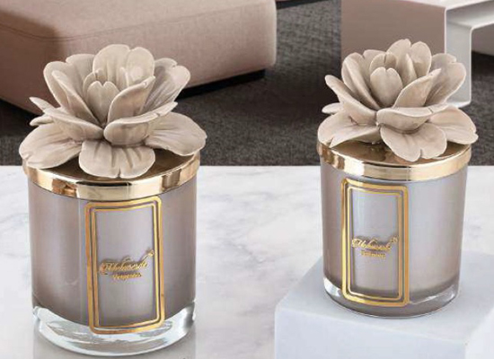 TAUPE PEONY CANDLE